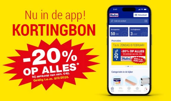 Hubo App 20%