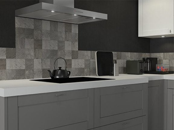 Cuisine rustique grise