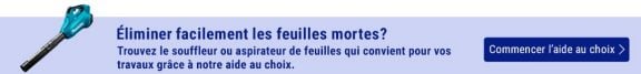 Aide au choix souffleurs et aspirateurs de feuilles