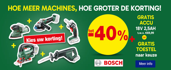 Bosch keuzekorting