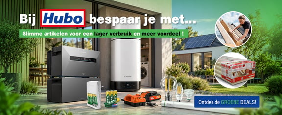 Bij Hubo Bespaar je met...