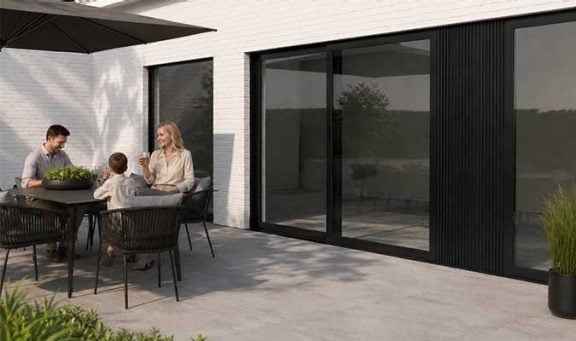 Verre sur mesure pour fenêtre coulissante