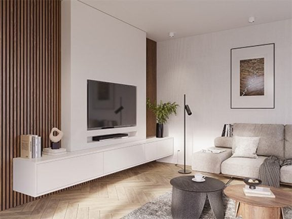 Houten wandpanelen en plafondpanelen