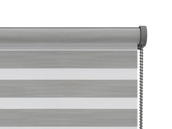 Support de montage gris et chaînette de commande aluminium pour fenêtre droite