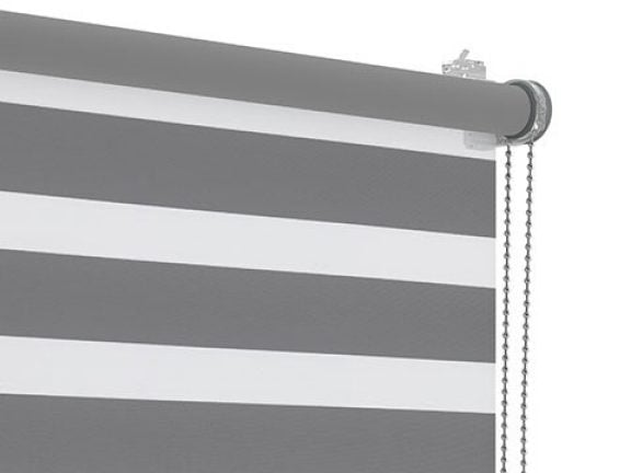 Chaînette de commande aluminium et support de montage gris pour fenêtre oscillo-battante