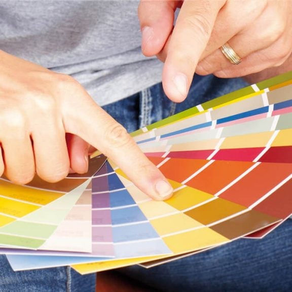 Couleurs sur la machine à teinter d'Hubo