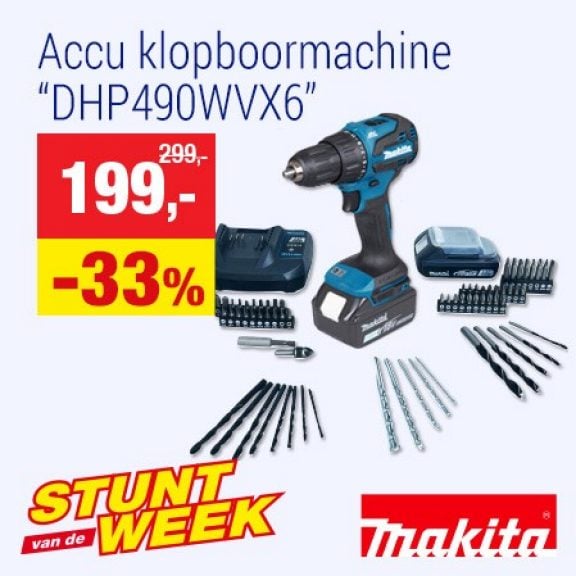  accu schroef- en klopboormachine 18V 