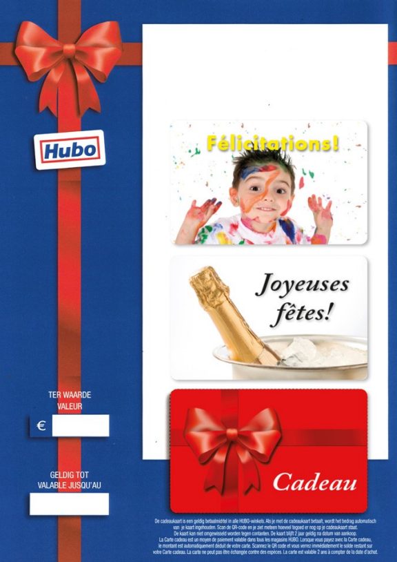 Cartes cadeaux Hubo pour entreprises