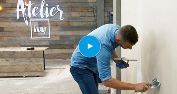 Vidéo d'instructions finition d'une cloison en plaques de plâtre