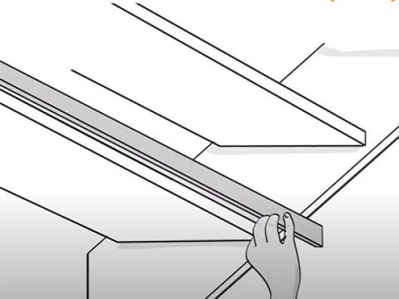 Placez un profilé pour escalier ouvert