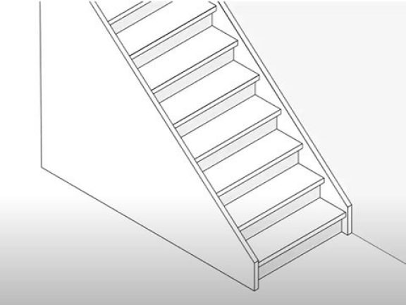 Dénudez l'escalier