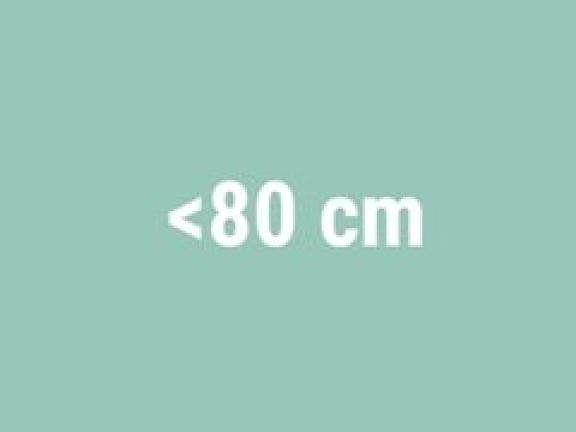 Étagères d'une largeur inférieure à 80 cm