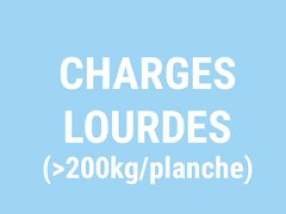 Étagères pour pièces humides et charges lourdes