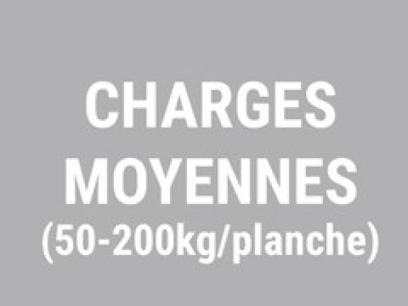 Étagères pour pièces sèches et charges moyennes