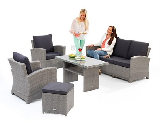 Tuinmeubelen PVC en wicker