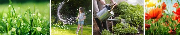 Tuin water geven