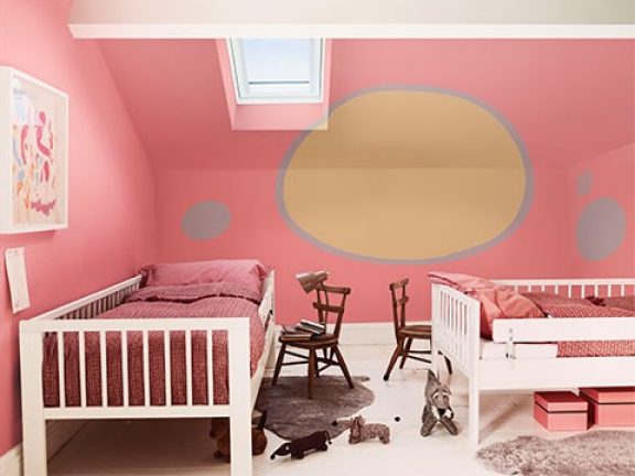 Flamingo roze kinderslaapkamer