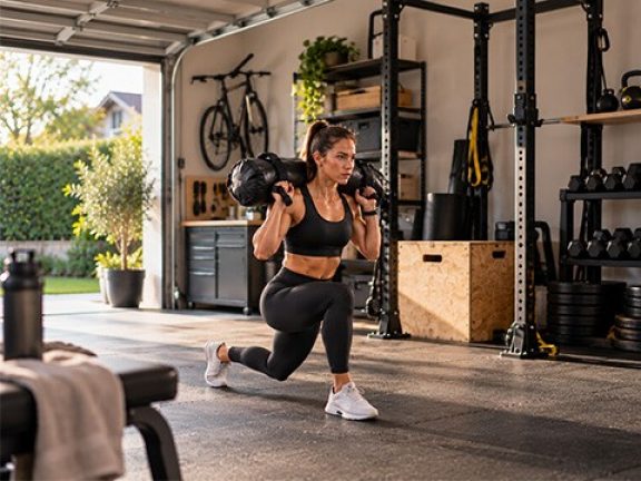 HYROX Sandbag lunges