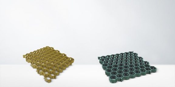 Grastegels en waterdoorlatende tegels