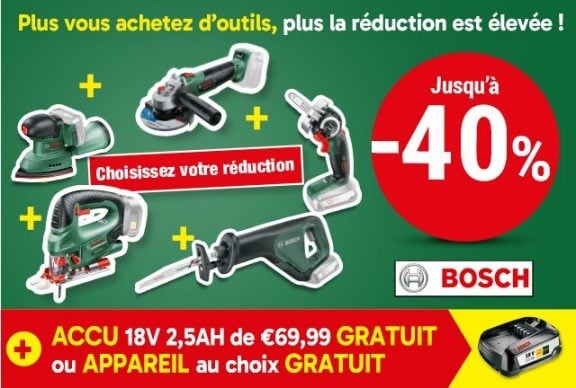Bosch Power For All réductions