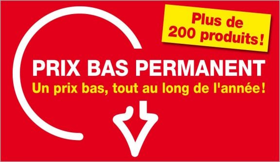 Prix Bas Permanant